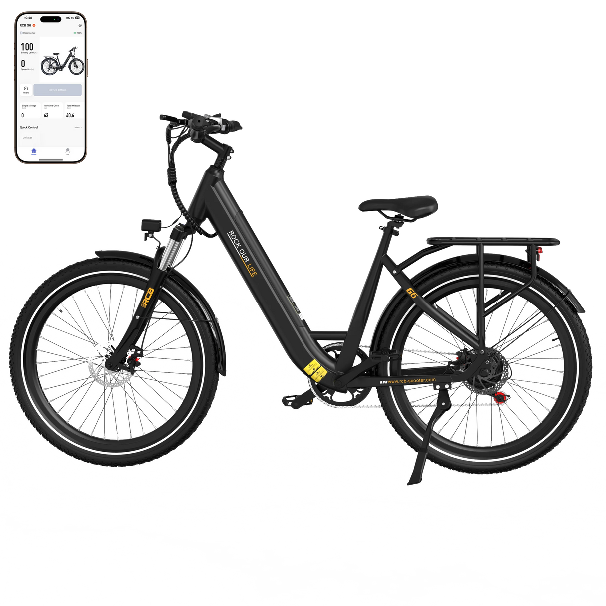 RCB G6 Elektrofahrrad für Erwachsene (RCB App & NFC E Bike)