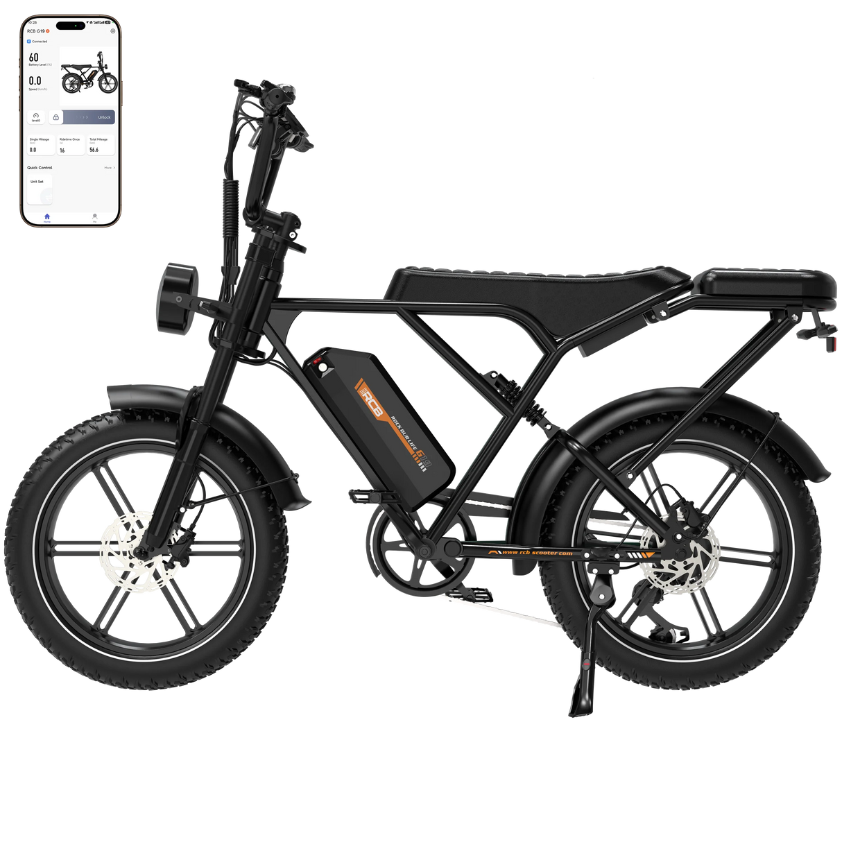 RCB G19 Elektrofahrrad für Erwachsene (RCB App & NFC E Bike)