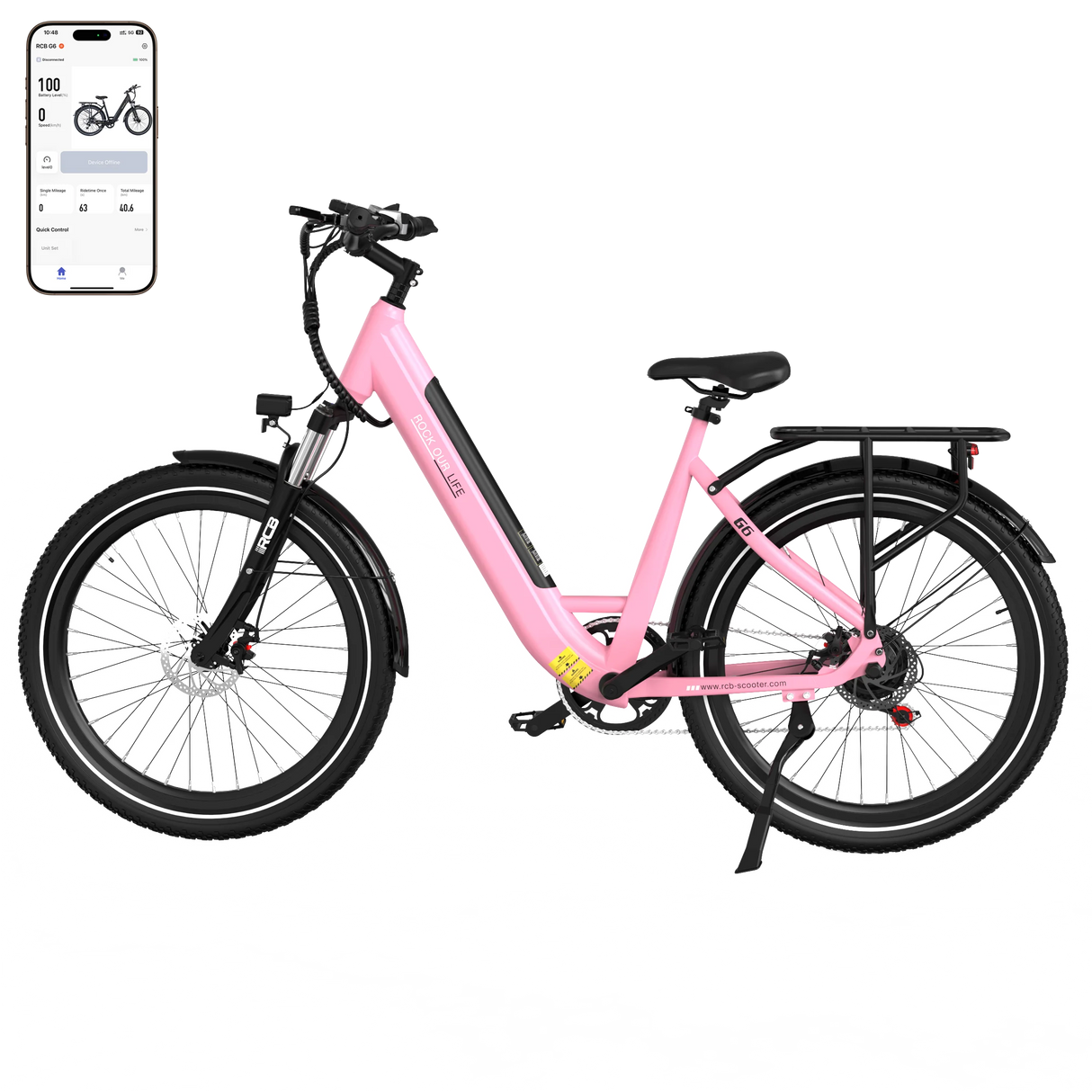 RCB G6 Elektrofahrrad für Erwachsene (RCB App & NFC E Bike)