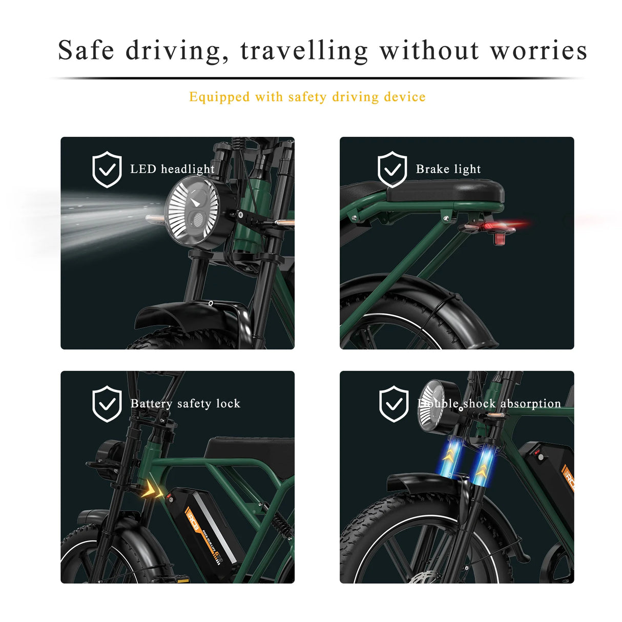 RCB G19 Elektrofahrrad für Erwachsene (RCB App & NFC E Bike)