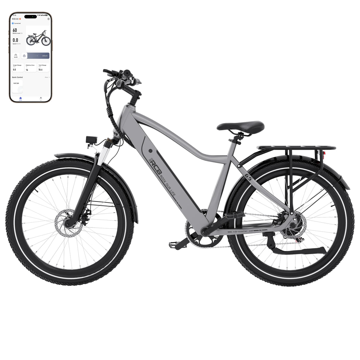 RCB G5 Elektrofahrrad für Erwachsene (RCB App & NFC E Bike)