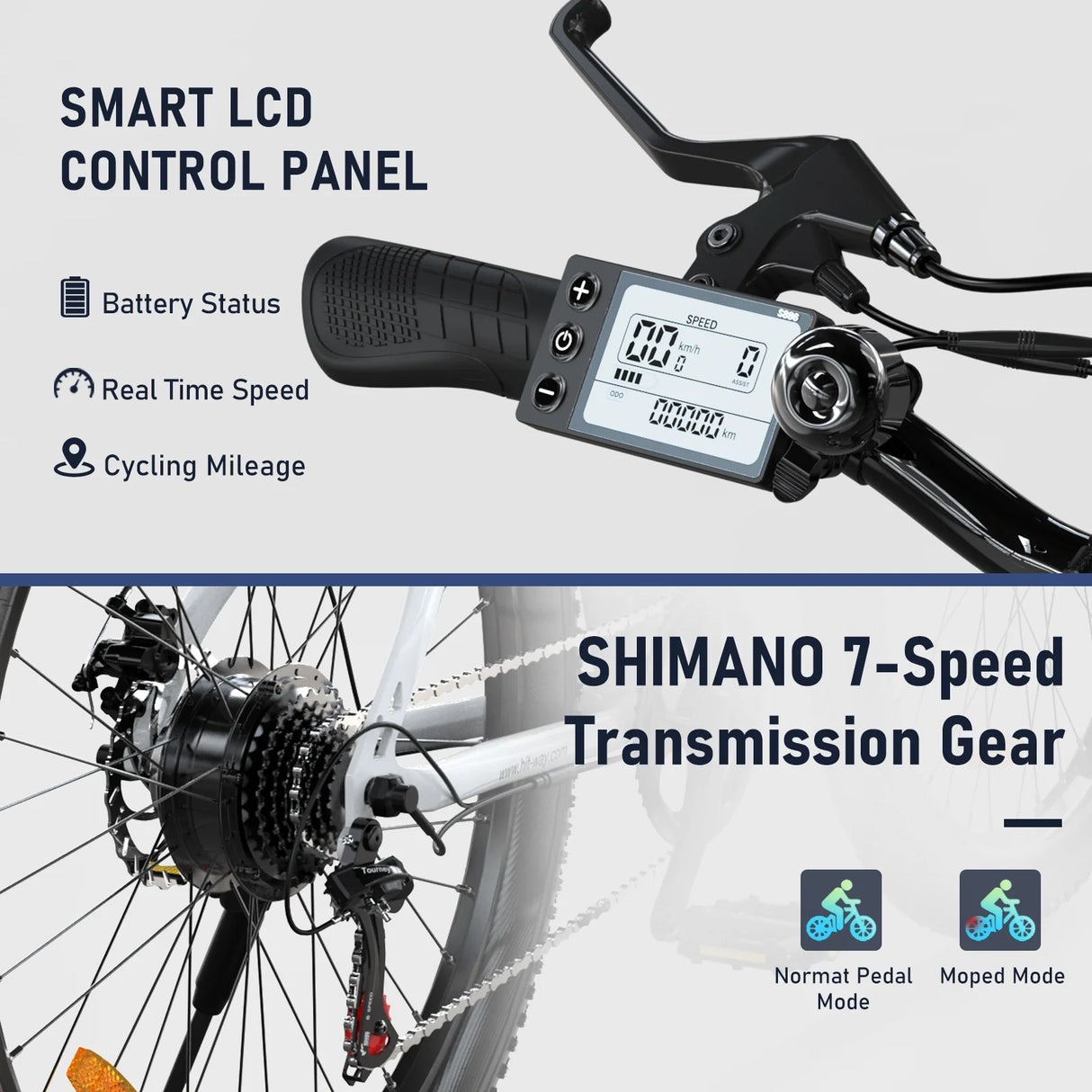 HITWAY BK15 3.0 Fettreifen Elektrofahrrad