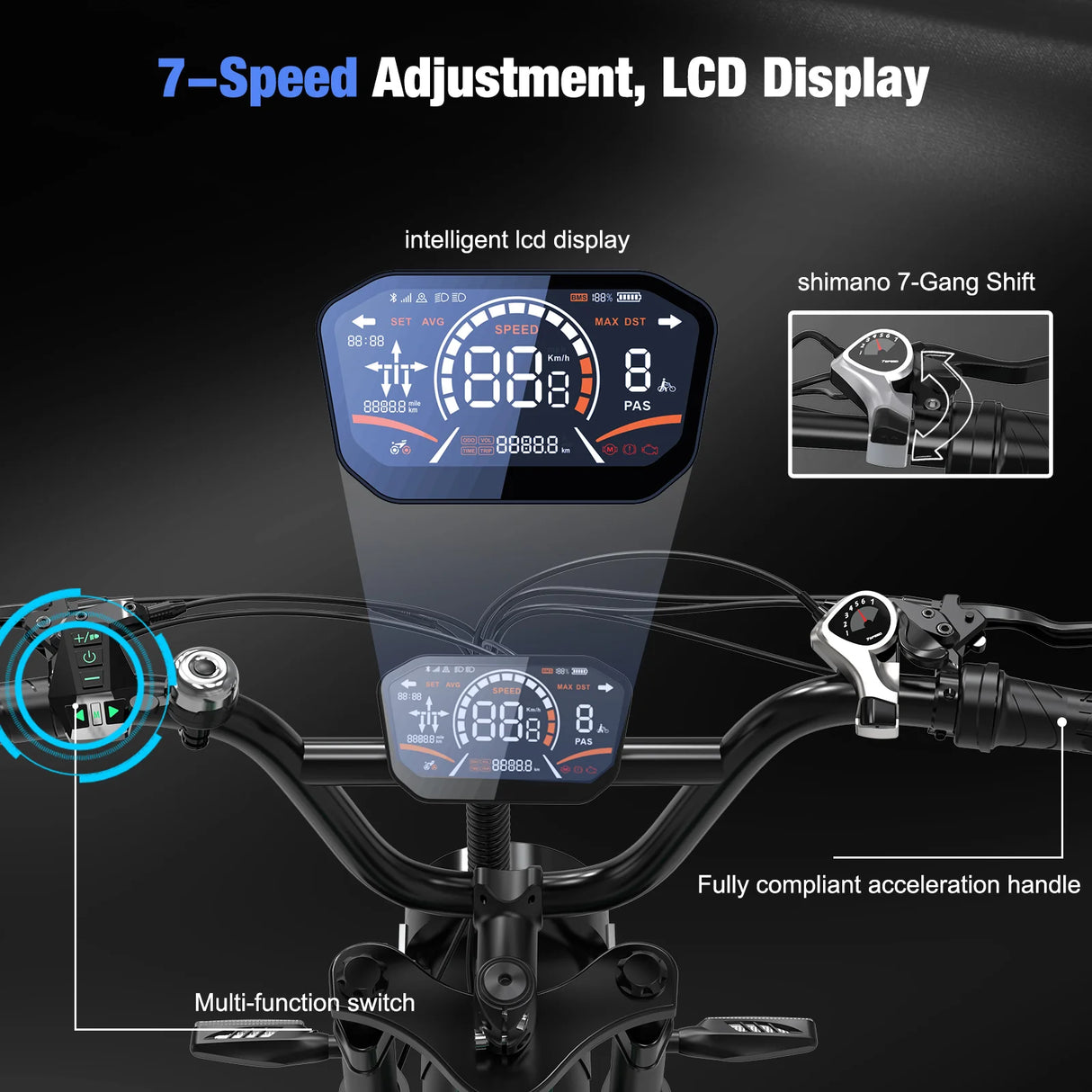 RCB G19 Elektrofahrrad für Erwachsene (RCB App & NFC E Bike)
