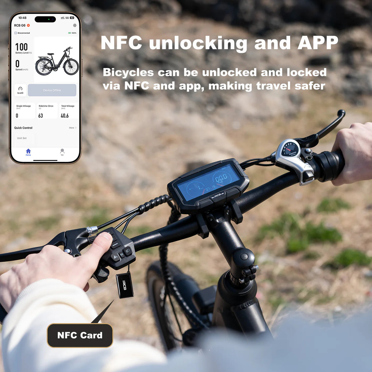 RCB G5 Elektrofahrrad für Erwachsene (RCB App & NFC E Bike)