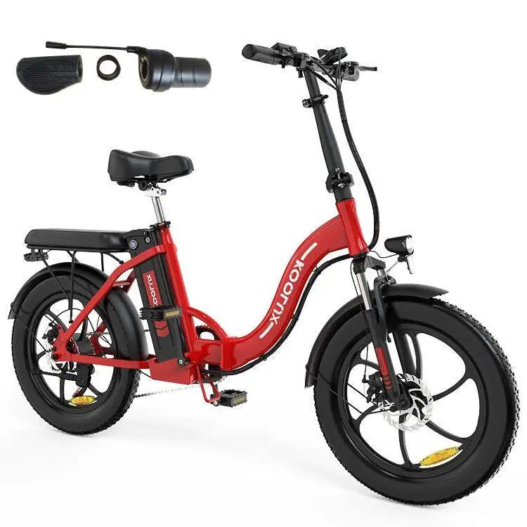 KOOLUX BK6 Foldable Electric-Bike,Throtlle Included