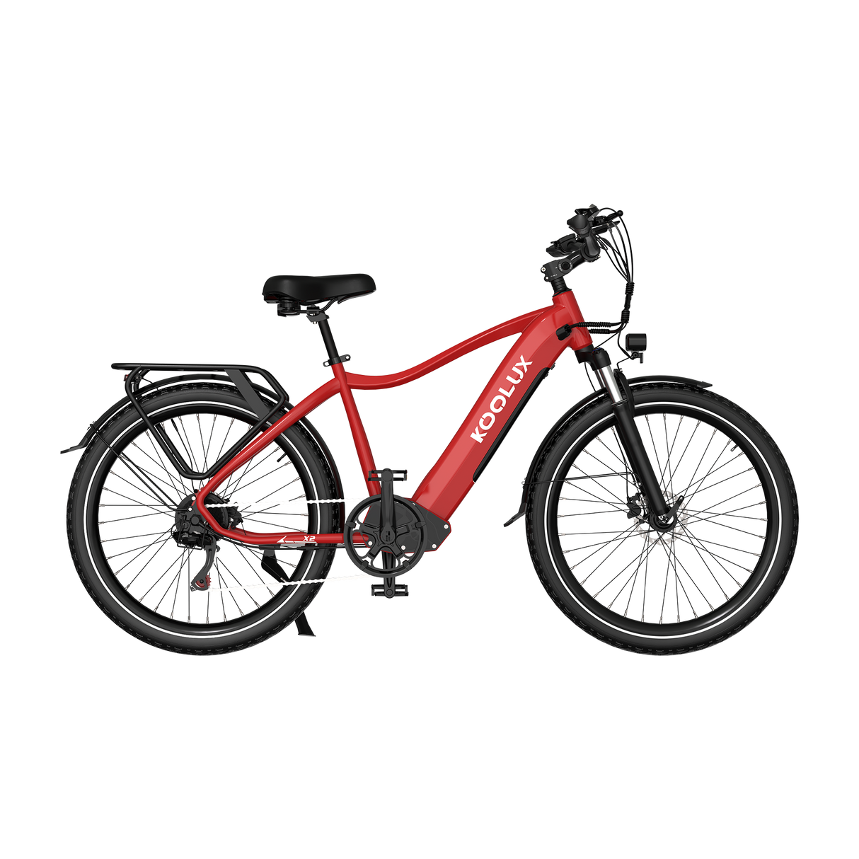 KOOLUX E-Bike X3 Kenda Tyre E-Bike, Red, Positive Image