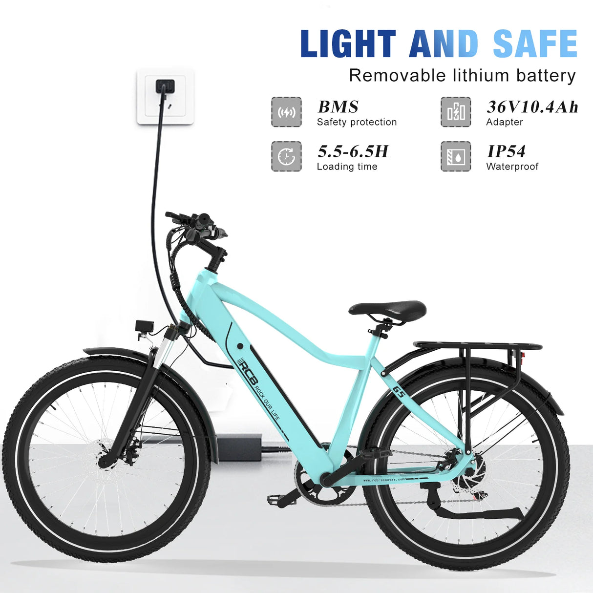 RCB G5 Elektrofahrrad für Erwachsene (RCB App & NFC E Bike)