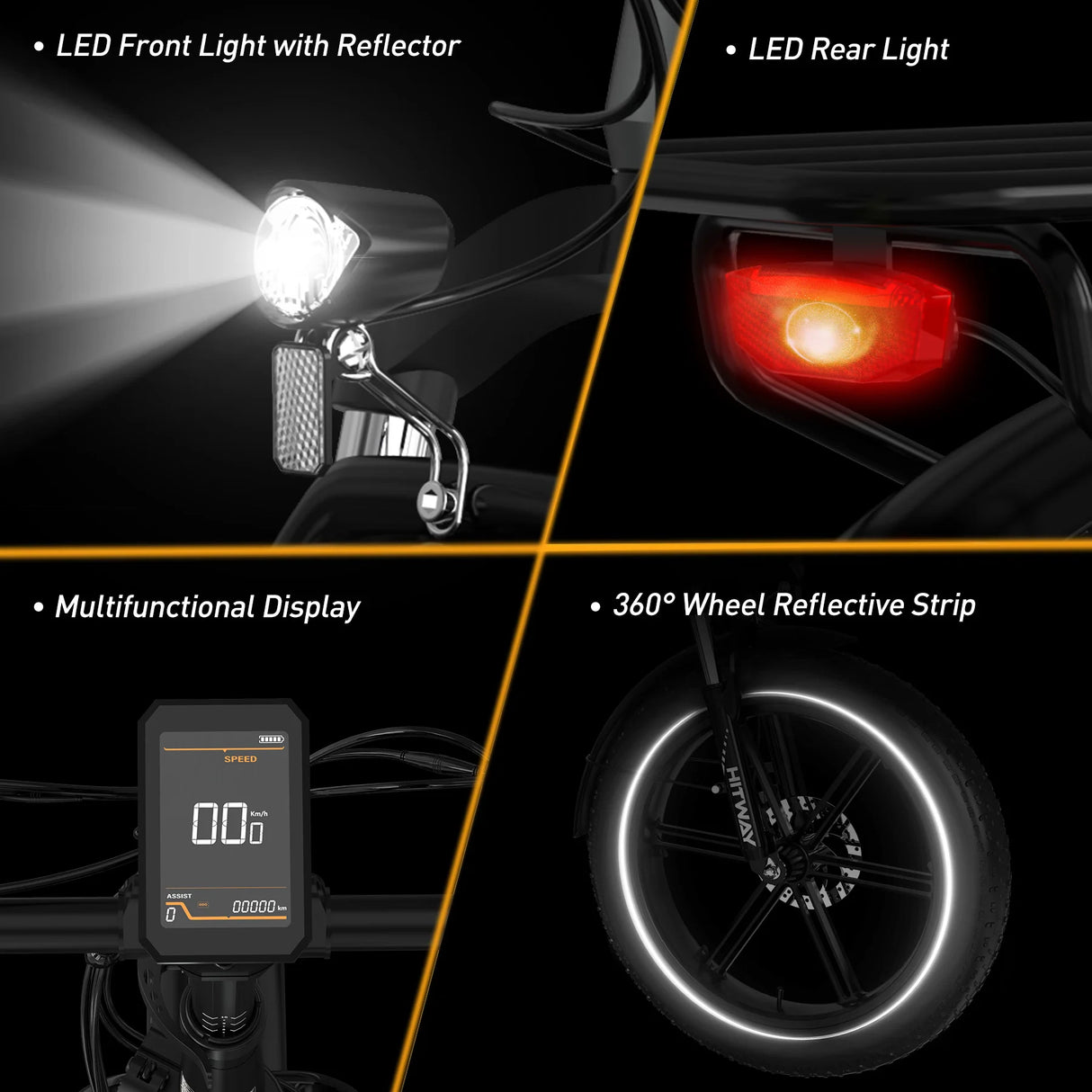 HITWAY BK36 Klappe elektrisches Fahrrad