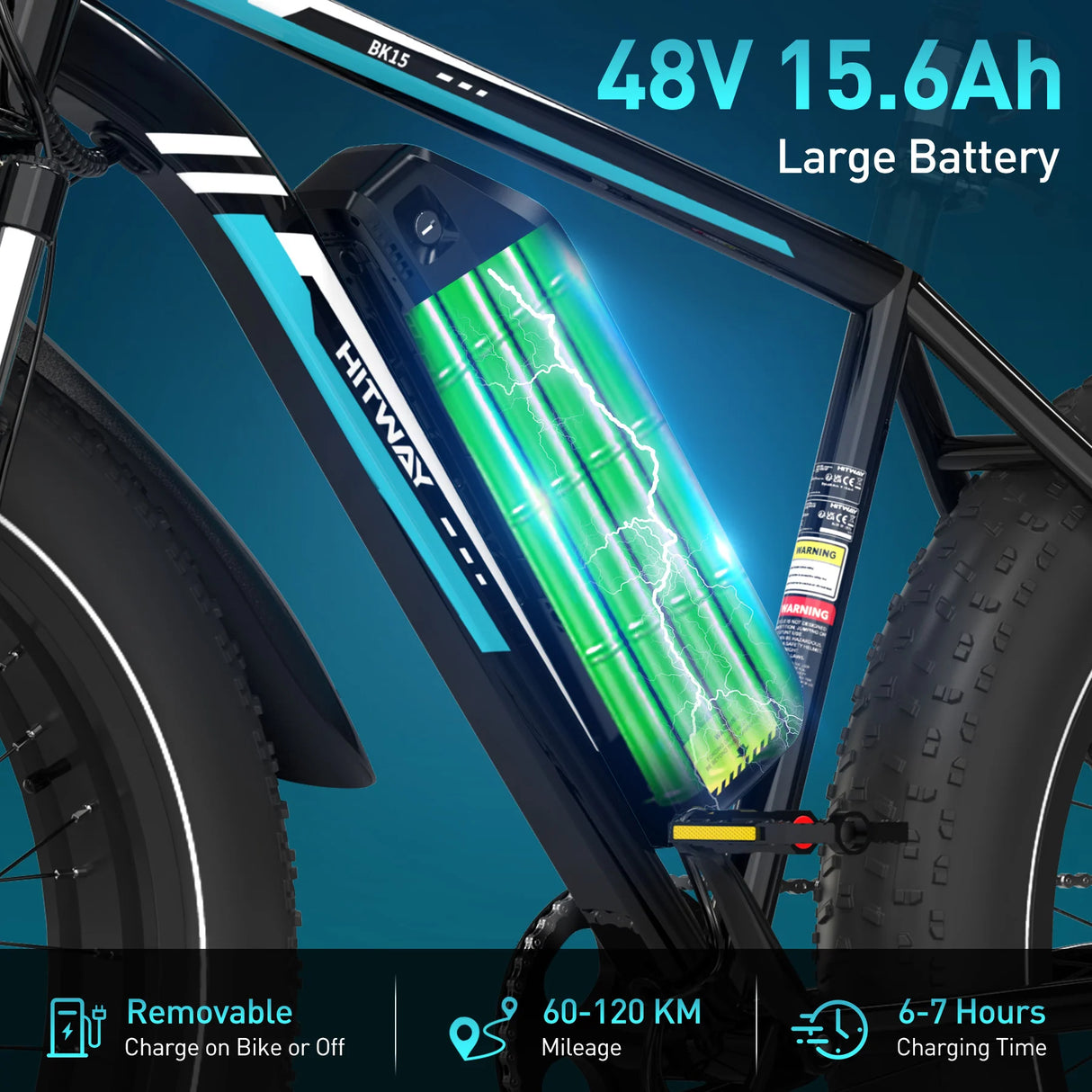 HITWAY BK15 4.0 Fettreifen Elektrofahrrad