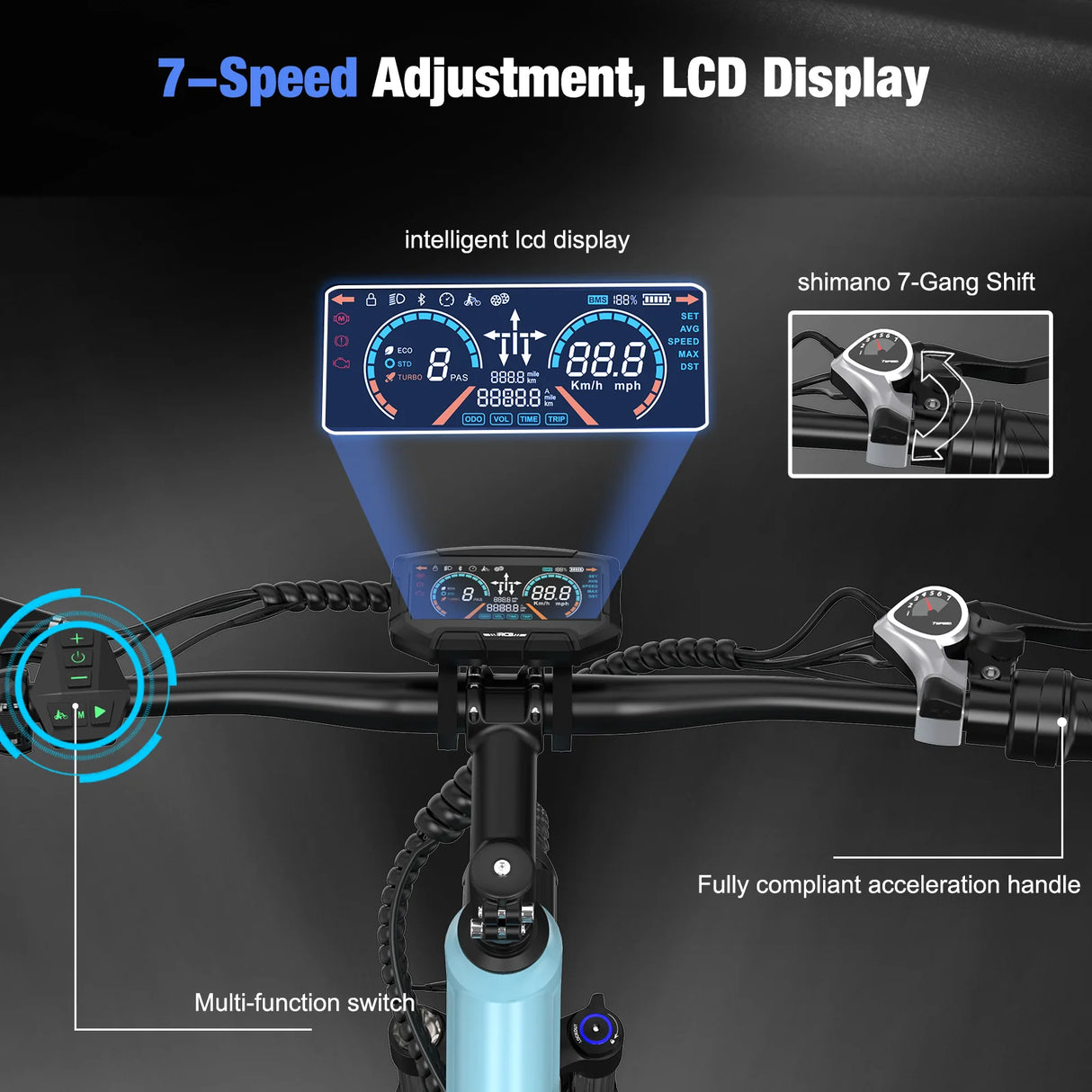 RCB G6 Elektrofahrrad für Erwachsene (RCB App & NFC E Bike)