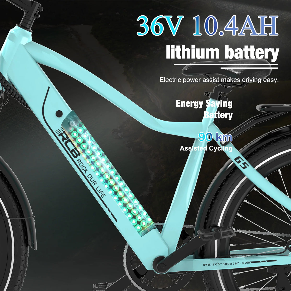 RCB G5 Elektrofahrrad für Erwachsene (RCB App & NFC E Bike)