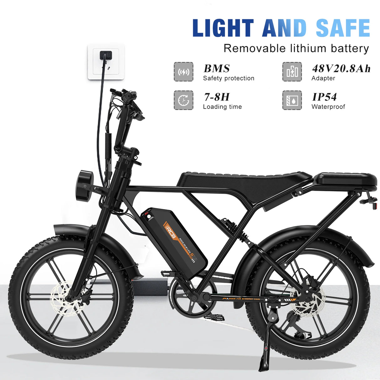 RCB G19 Elektrofahrrad für Erwachsene (RCB App & NFC E Bike)