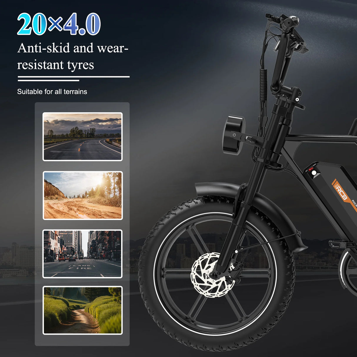 RCB G19 Elektrofahrrad für Erwachsene (RCB App & NFC E Bike)