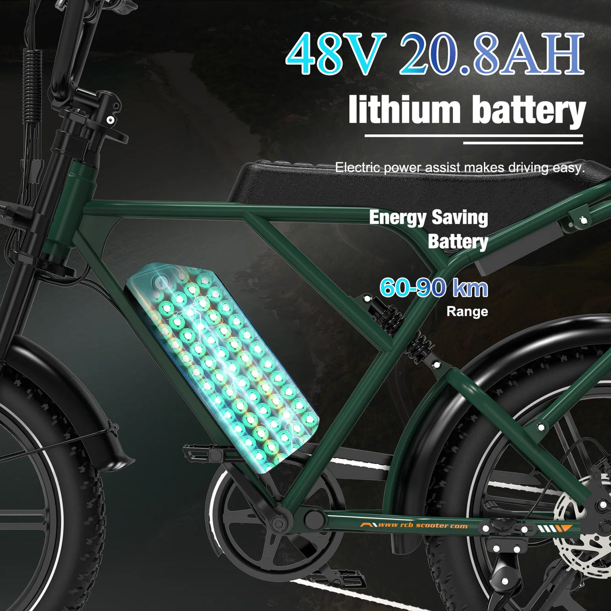 RCB G19 Elektrofahrrad für Erwachsene (RCB App & NFC E Bike)