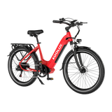 KOOLUX E-Bike X2 Kenda Tyre E-Bike, Red, Lateral Image2