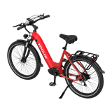 KOOLUX E-Bike X2 Kenda Tyre E-Bike, Red, Lateral Image3