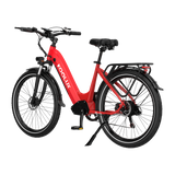KOOLUX E-Bike X2 Kenda Tyre E-Bike, Red, Lateral Image4