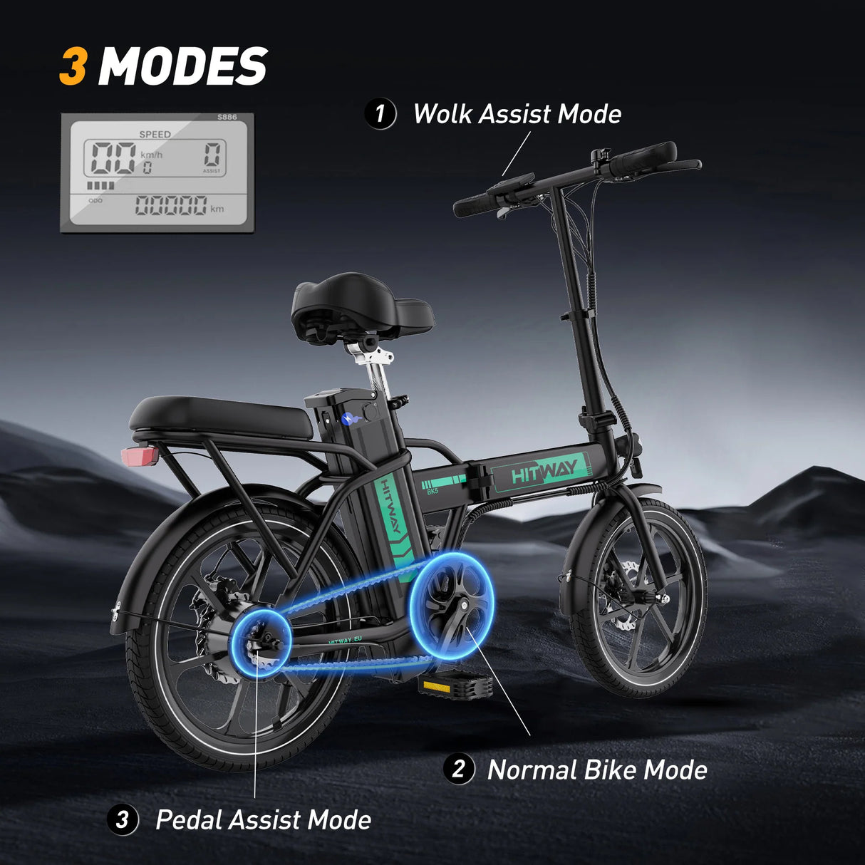 HITWAY BK5s Falten -Elektrofahrrad