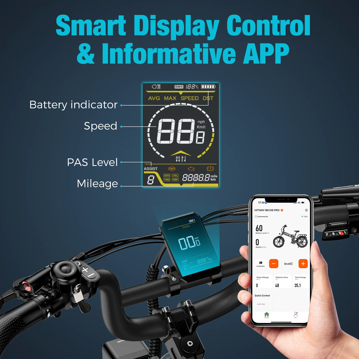 HITWAY BK10S Pro Faltbares Elektrofahrrad